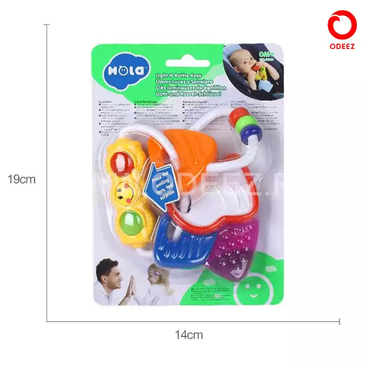 Hola - Light and Rattle Keys - Default Title - Odeez | Educational Toys Pakistan 