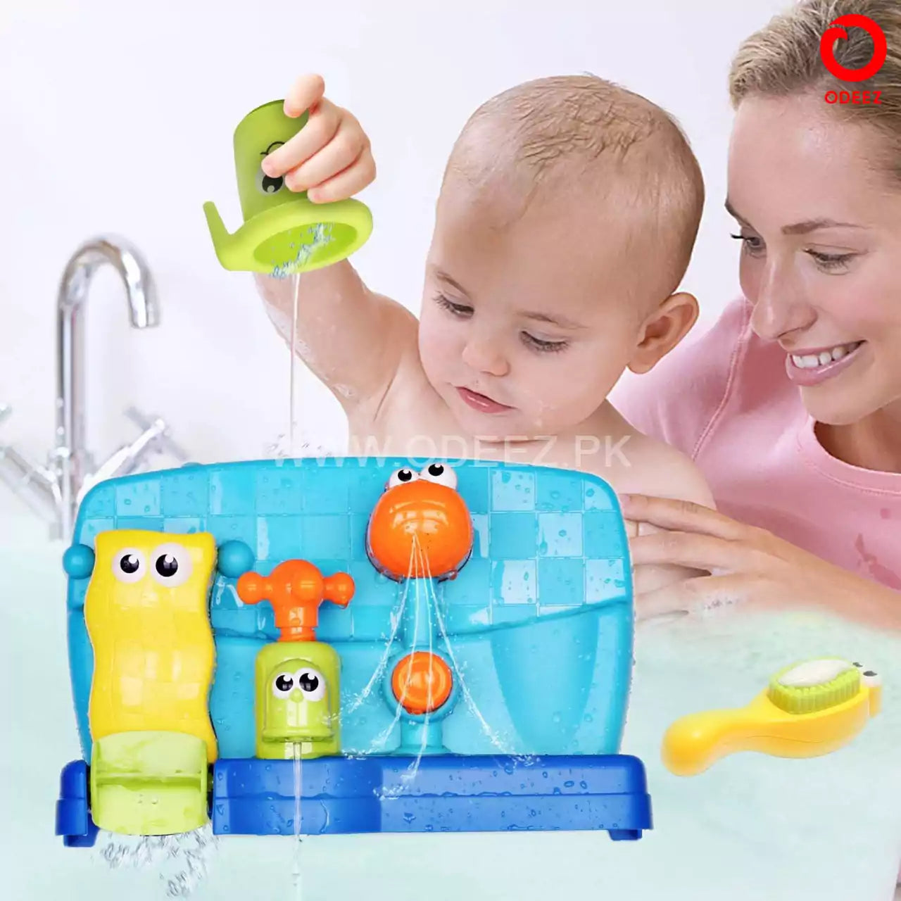 Huanger - Bath Time Waterwheel With Tap - Default Title - Odeez | Educational Toys Pakistan 