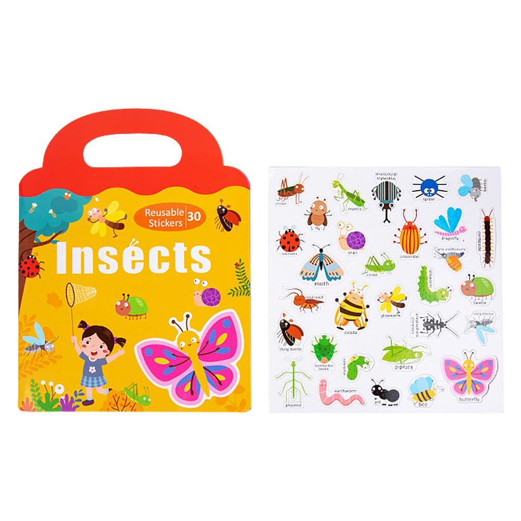 Insects Thematic Magnetic Sticker Boards - 128 - Default Title - Odeez | Educational Toys Pakistan 