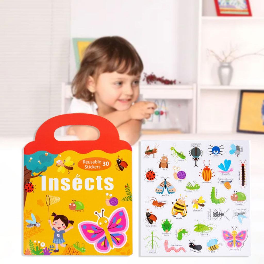 Insects Thematic Magnetic Sticker Boards - 128 - Default Title - Odeez | Educational Toys Pakistan 
