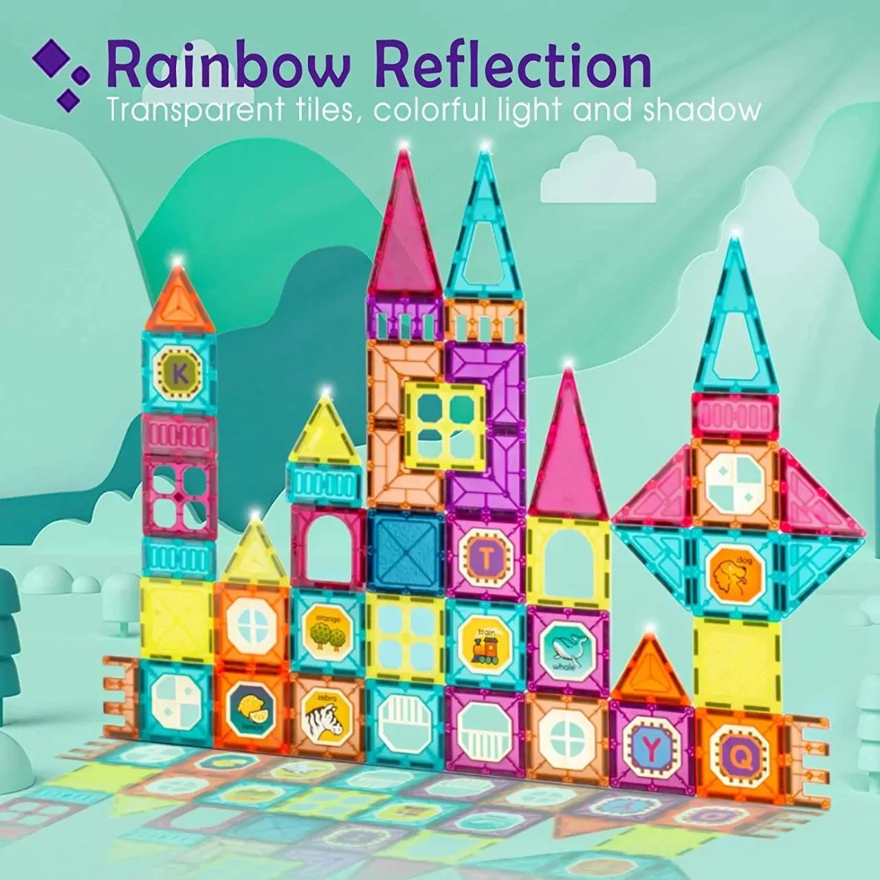 DIY Magnetic Construction Blocks - 77 pieces - Default Title - Odeez | Educational Toys Pakistan 