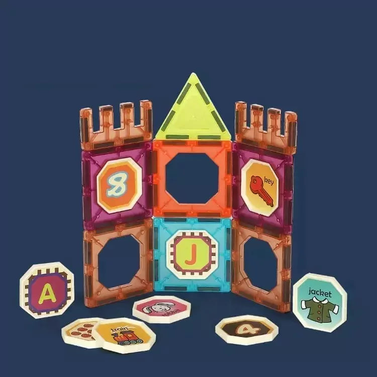 DIY Magnetic Construction Blocks - 77 pieces - Default Title - Odeez | Educational Toys Pakistan 
