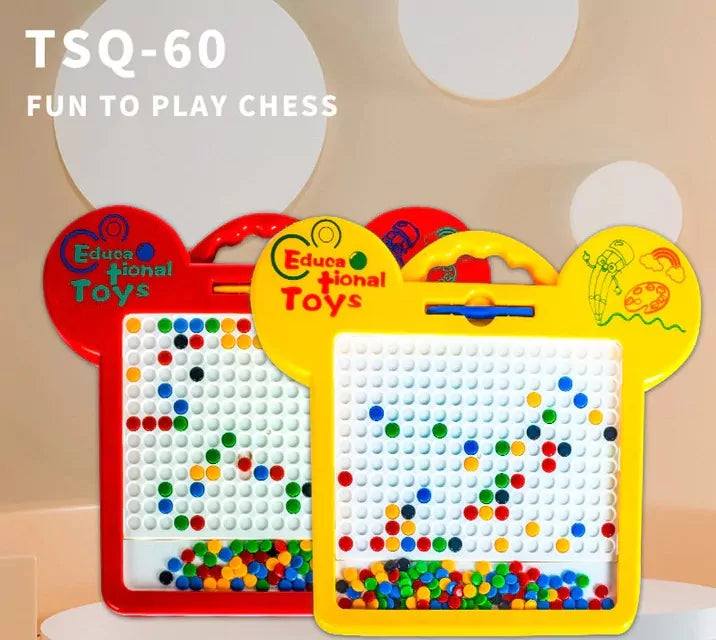 Magnetic Drawing Bead Tablet - Large size - Red - Default Title - Odeez | Educational Toys Pakistan 