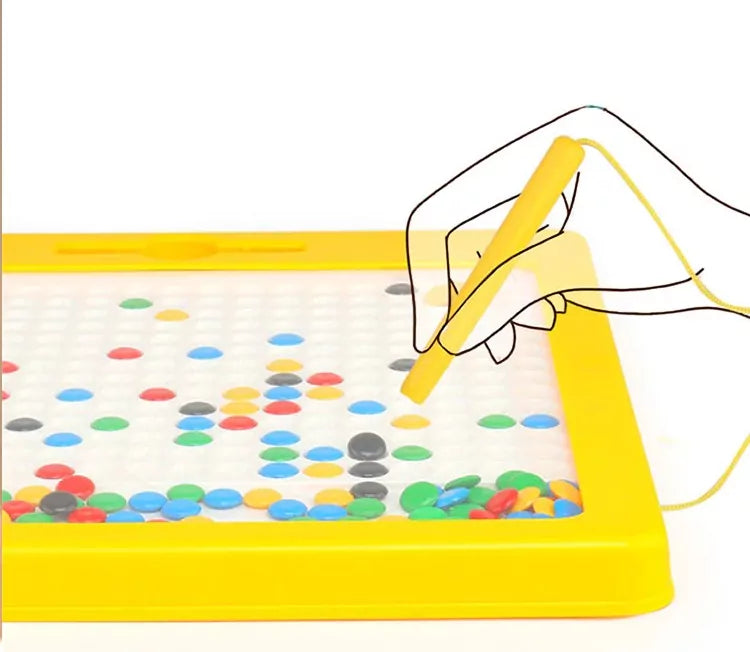 Magnetic Drawing Bead Tablet - Large size - Red - Default Title - Odeez | Educational Toys Pakistan 