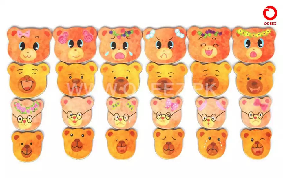 Magnetic Puzzle Bear Changing Board - 24 Sets - Default Title - Odeez | Educational Toys Pakistan 
