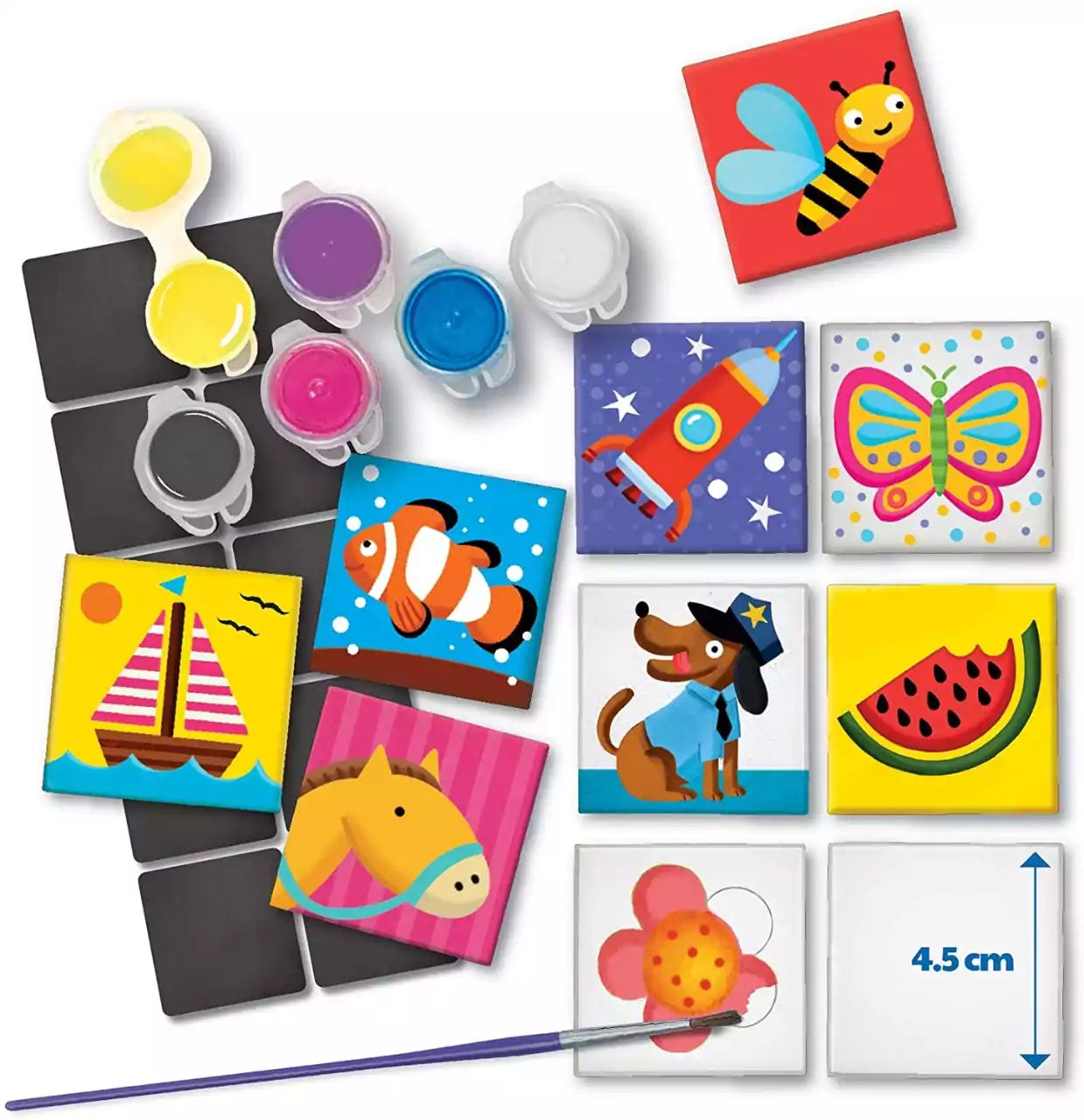 Magnetic Tile Art Painting Kit - 10 Tiles - Default Title - Odeez | Educational Toys Pakistan 