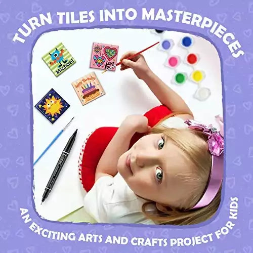 Magnetic Tile Art Painting Kit - 10 Tiles - Default Title - Odeez | Educational Toys Pakistan 