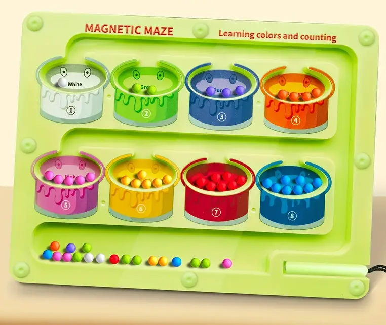 Magnetic Maze Color Sorting Board - 44A