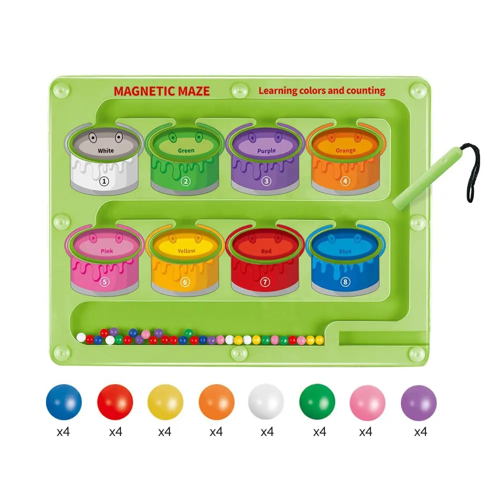 Magnetic Maze Color Sorting Board - 44A