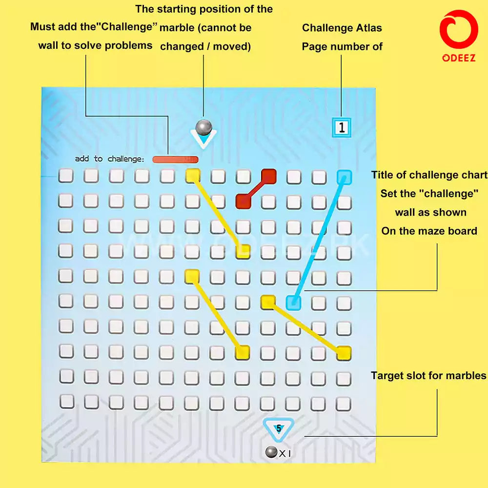 Make Your Own Maze Challenge - 40 Patterns - Default Title - Odeez | Educational Toys Pakistan 
