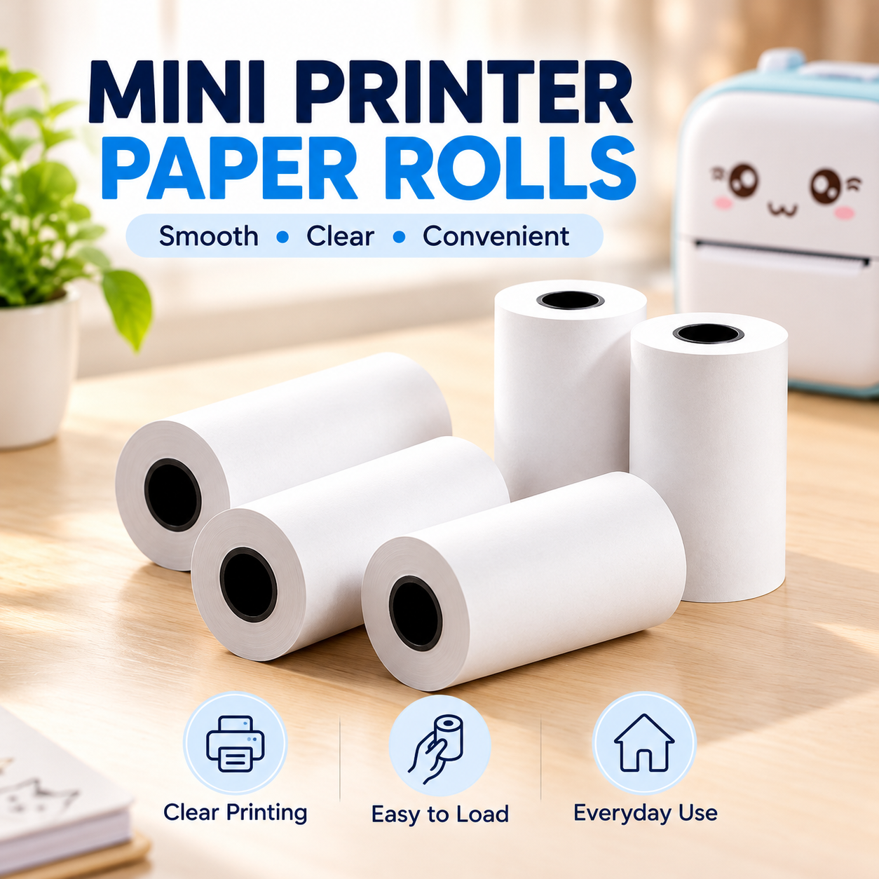 Mini Printer Paper Rolls – Thermal Paper Refill for Mini Printers