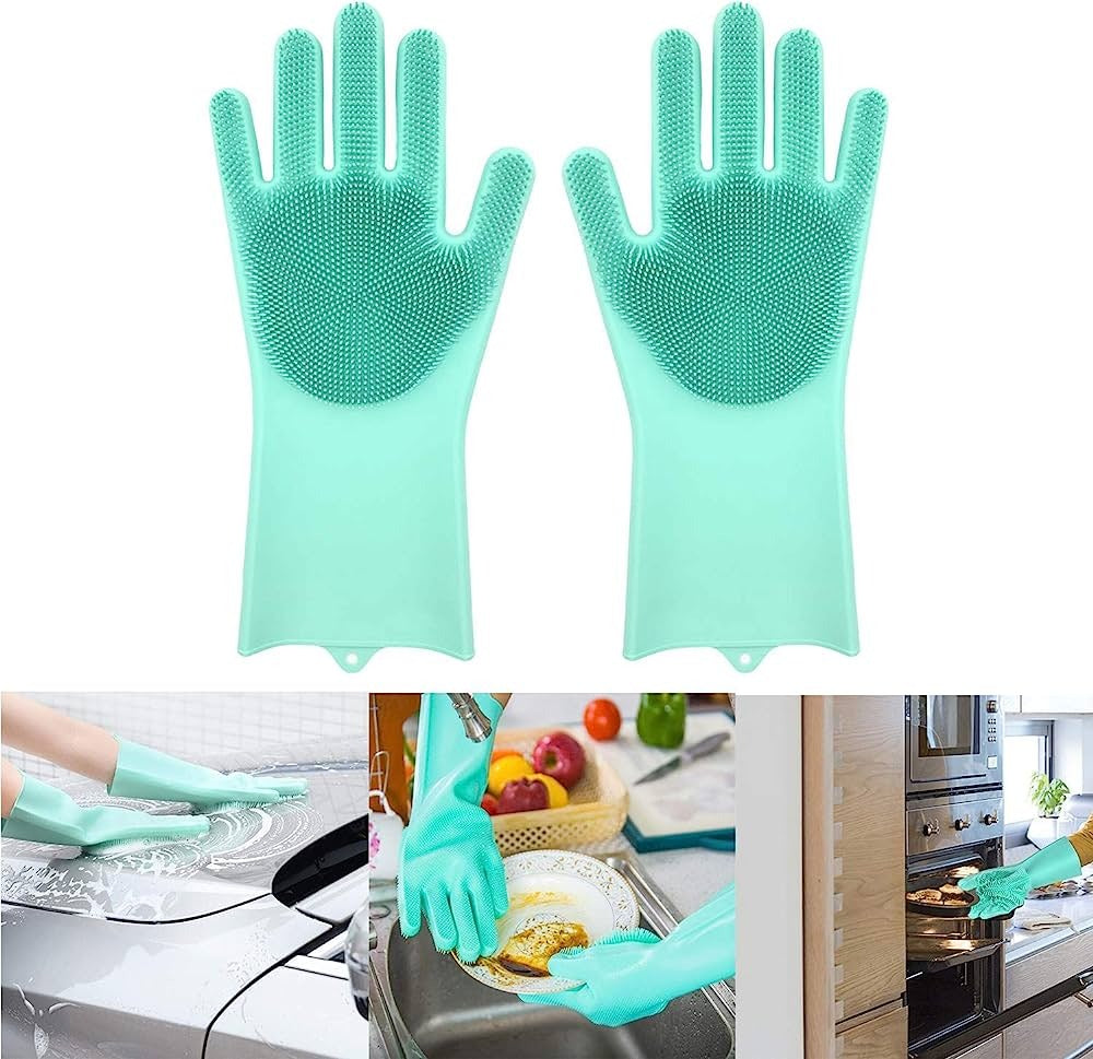 Multipurpose Silicone Hand Gloves for Washing - 002 - Default Title - Odeez | Educational Toys Pakistan 