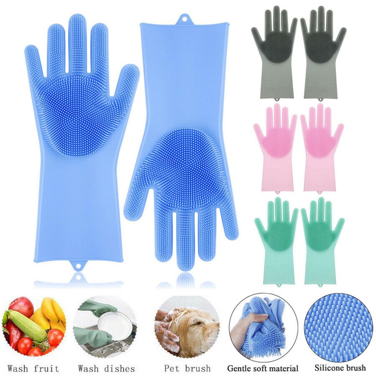 Multipurpose Silicone Hand Gloves for Washing - 002 - Default Title - Odeez | Educational Toys Pakistan 