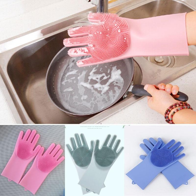 Multipurpose Silicone Hand Gloves for Washing - 002 - Default Title - Odeez | Educational Toys Pakistan 