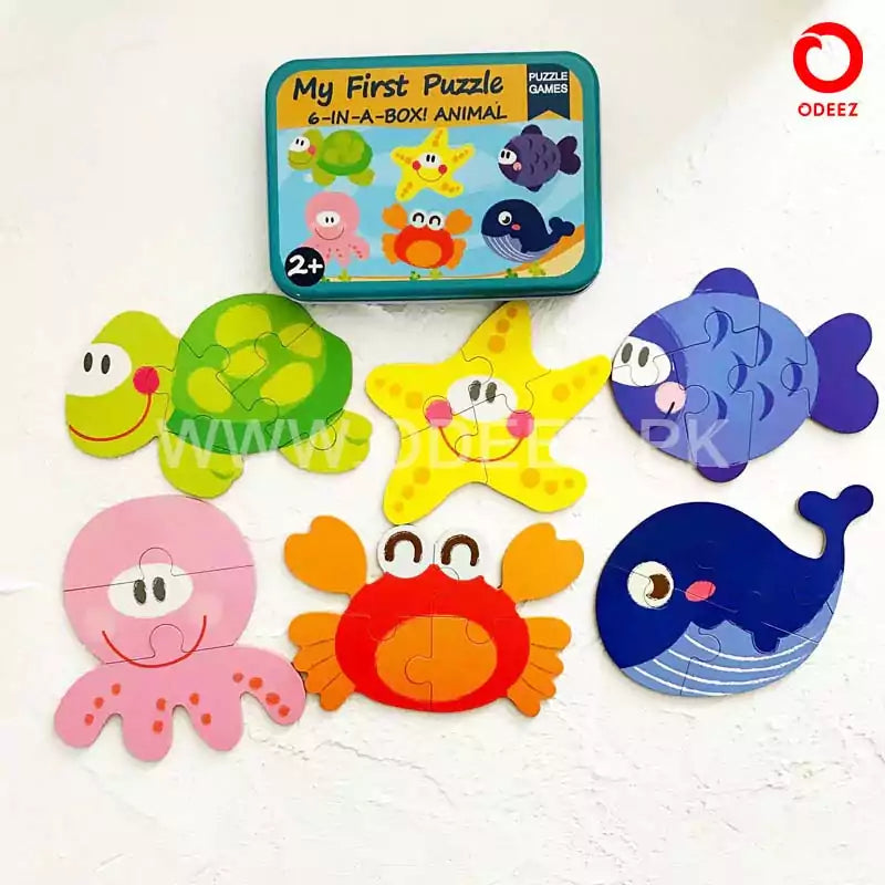 My First Jigsaw Puzzle - Sea Animals - Default Title - Odeez | Educational Toys Pakistan 