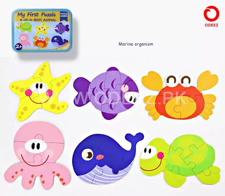 My First Jigsaw Puzzle - Sea Animals - Default Title - Odeez | Educational Toys Pakistan 