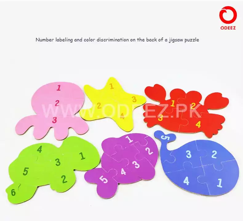 My First Jigsaw Puzzle - Sea Animals - Default Title - Odeez | Educational Toys Pakistan 