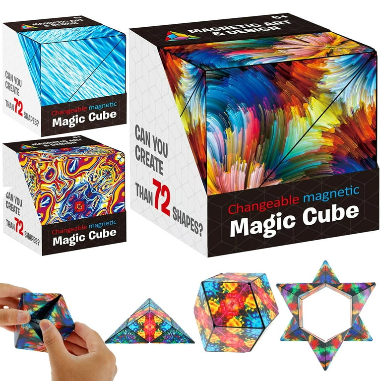 Optical Illusion Magnetic Magic Cube - 72 Shapes - Default Title - Odeez | Educational Toys Pakistan 