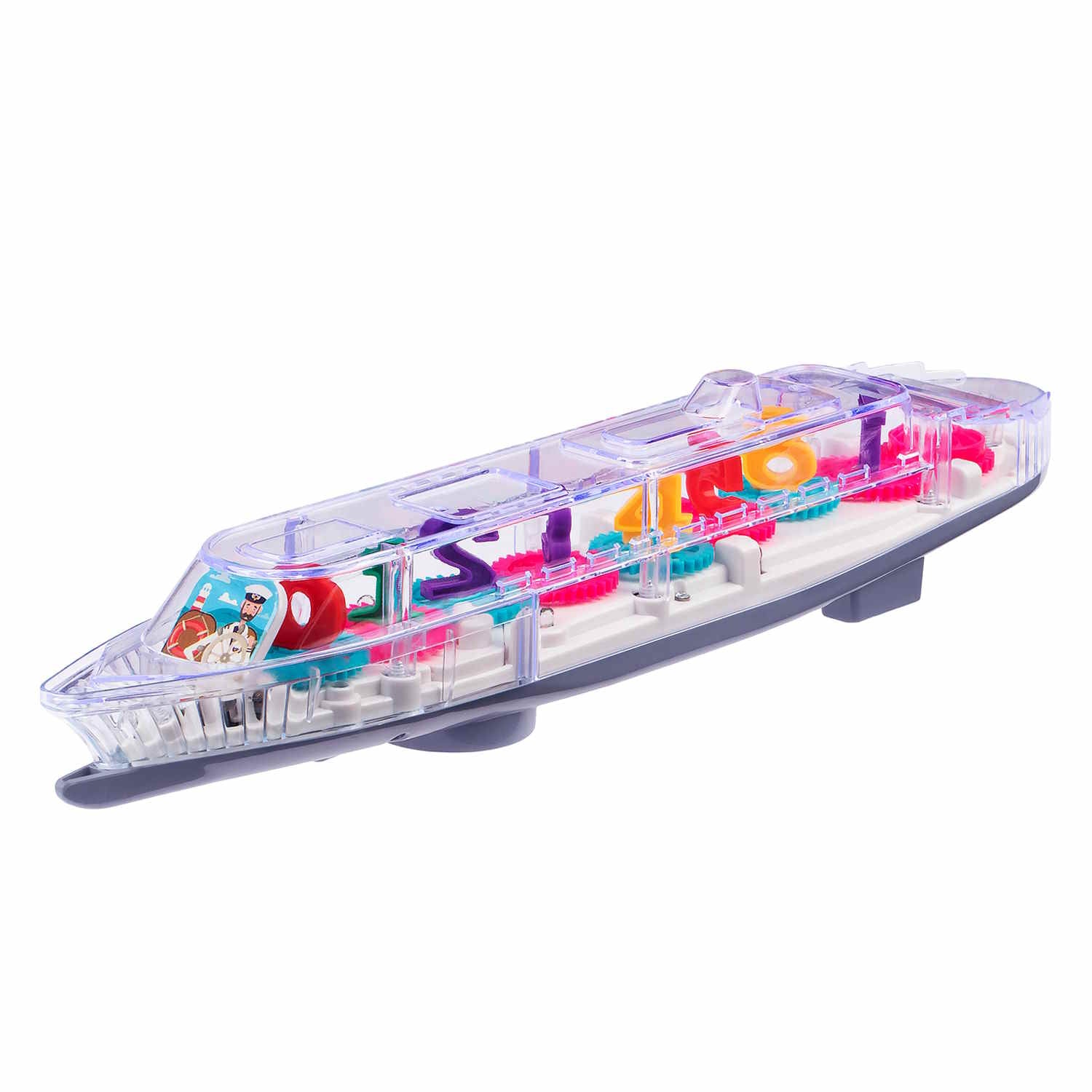 Number Gear Steamship Light and Sound for kids - 868 - Default Title - Odeez | Educational Toys Pakistan 