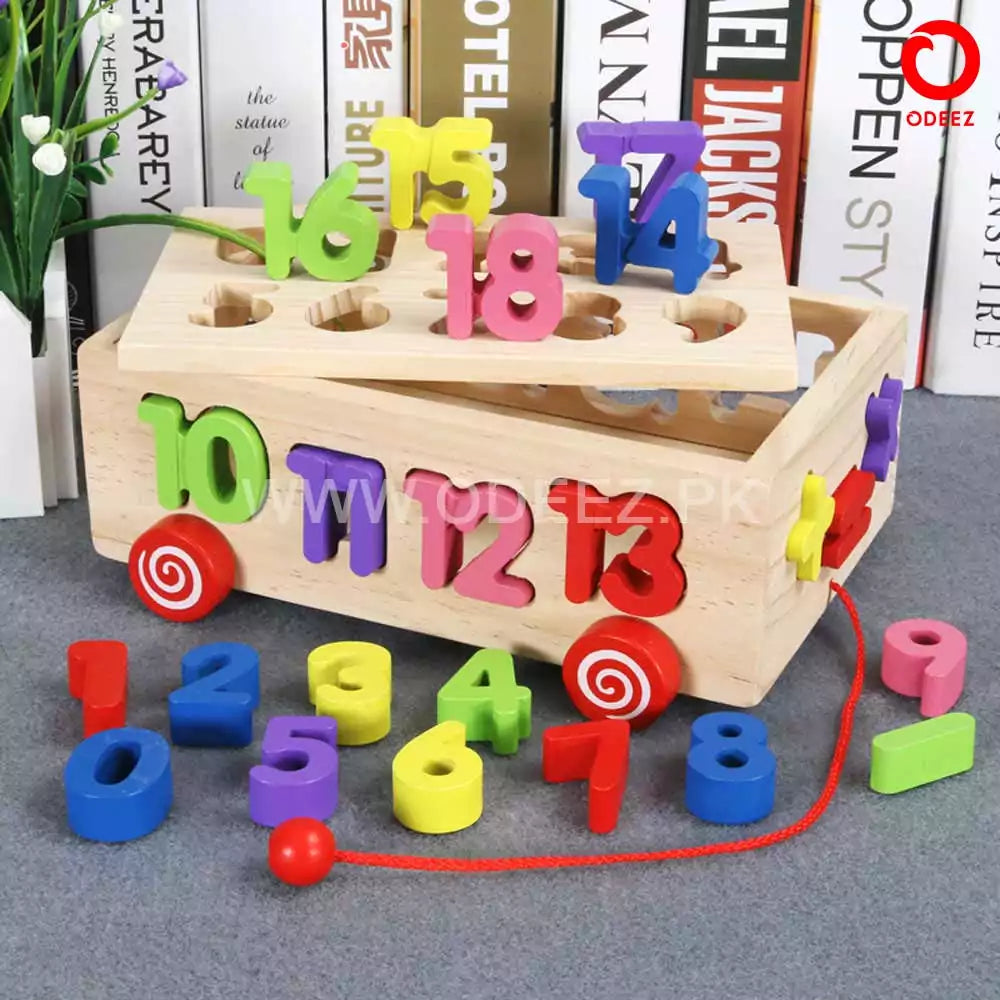 Number Sorting Wooden Car - Default Title - Odeez | Educational Toys Pakistan 