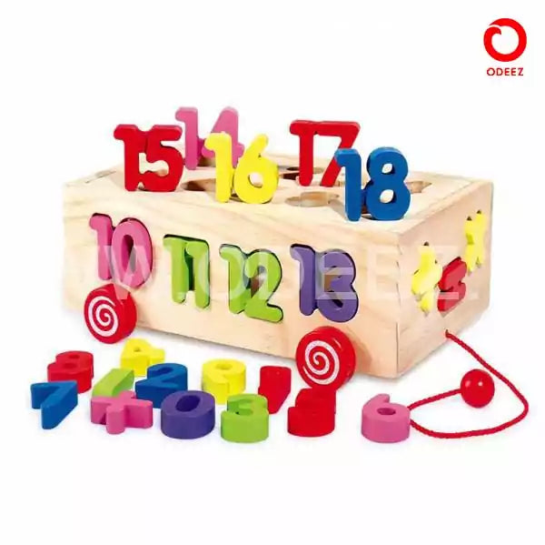 Number Sorting Wooden Car - Default Title - Odeez | Educational Toys Pakistan 