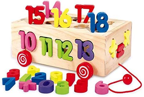 Wooden 3D Learning and Pulling Bus Cart - 874 - 26 Letter-26 Number - Odeez | Educational Toys Pakistan 