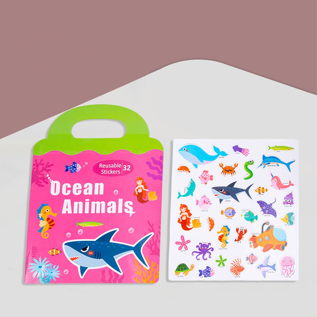 Ocean Animals Thematic Magnetic Sticker Boards - 128 - Default Title - Odeez | Educational Toys Pakistan 