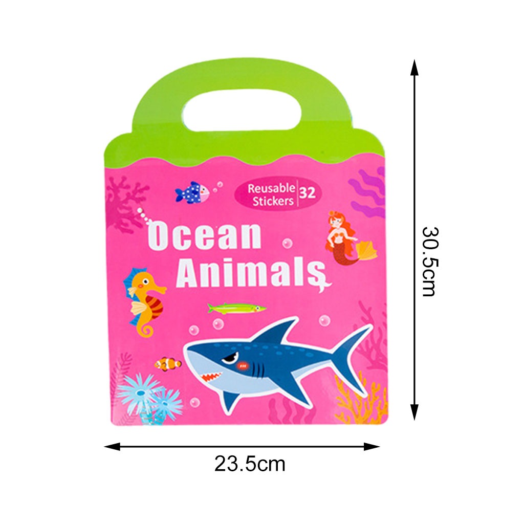 Ocean Animals Thematic Magnetic Sticker Boards - 128 - Default Title - Odeez | Educational Toys Pakistan 