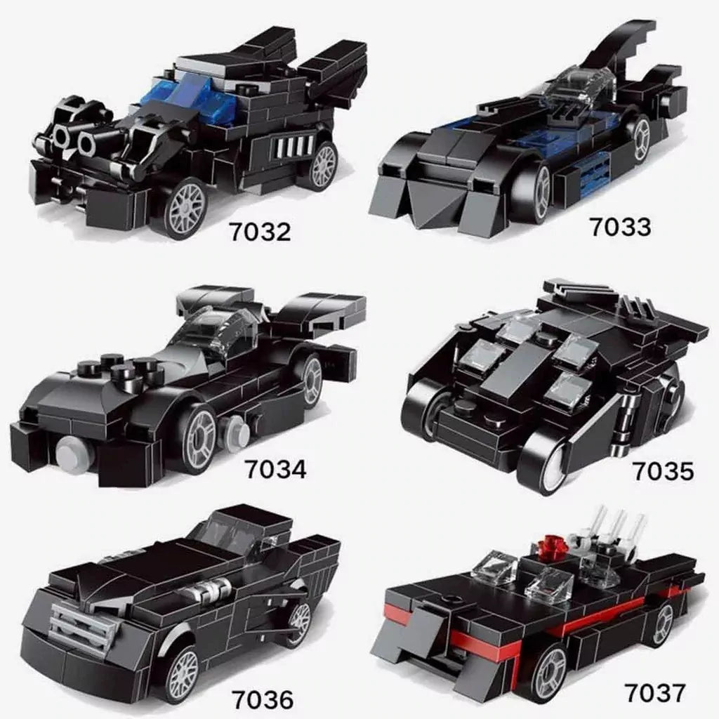 Pack of 6 Fight For Justice Mini Batmobile Building Blocks - Default Title - Odeez | Educational Toys Pakistan 