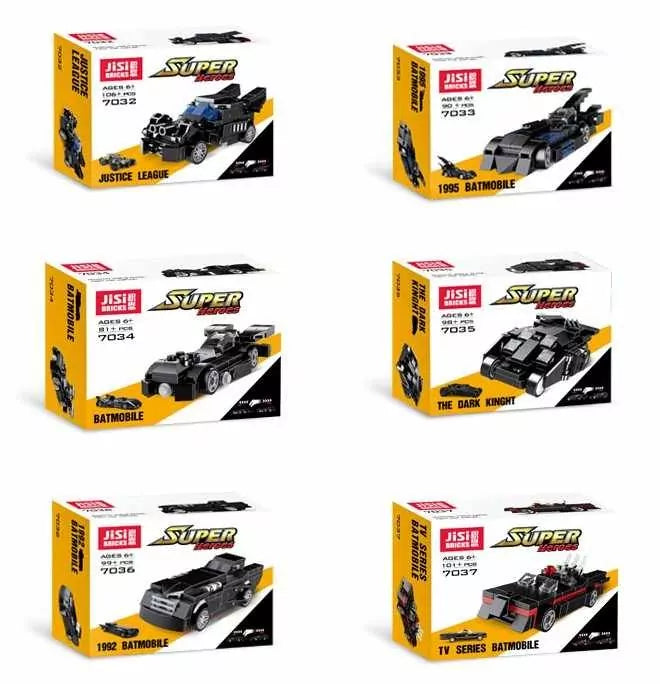 Pack of 6 Fight For Justice Mini Batmobile Building Blocks - Default Title - Odeez | Educational Toys Pakistan 