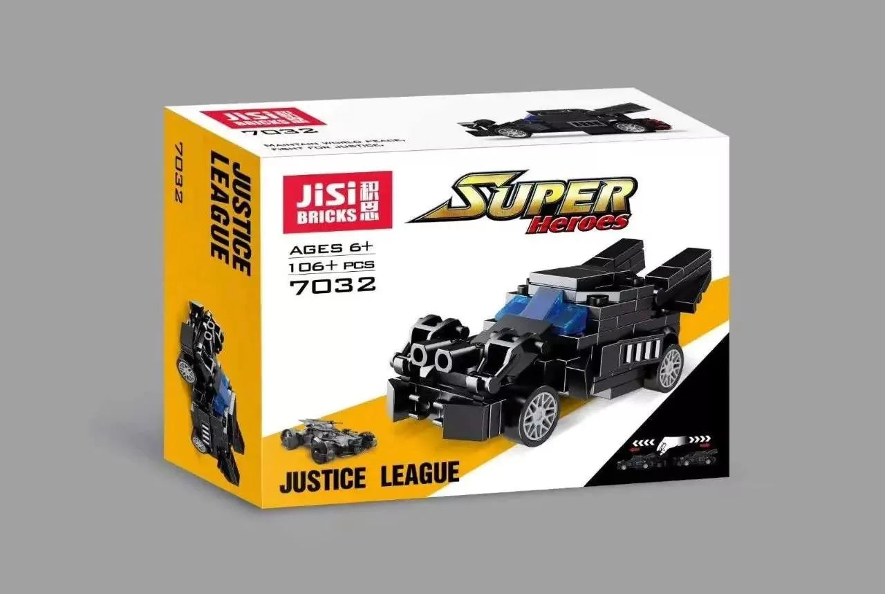 Pack of 6 Fight For Justice Mini Batmobile Building Blocks - Default Title - Odeez | Educational Toys Pakistan 