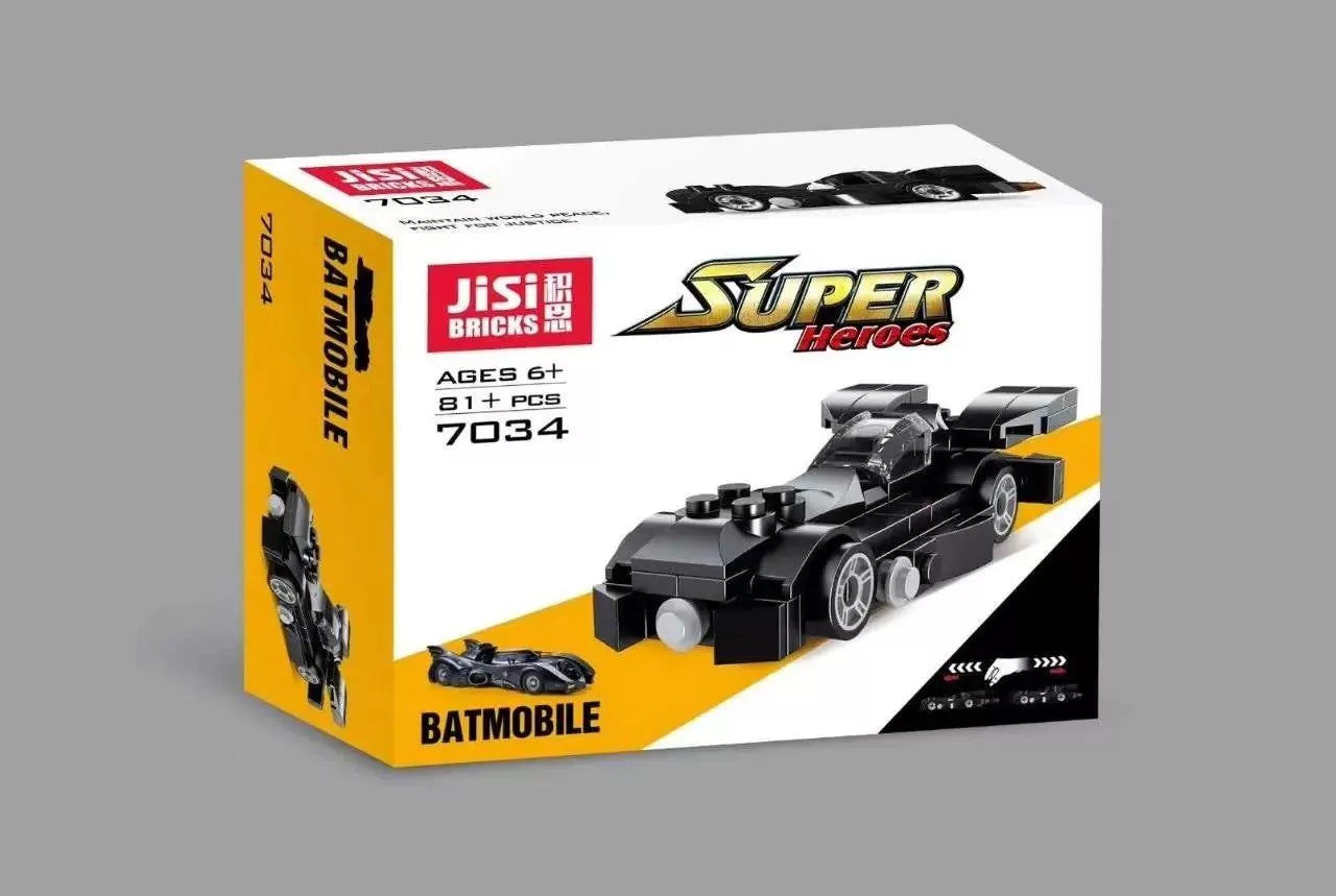 Pack of 6 Fight For Justice Mini Batmobile Building Blocks - Default Title - Odeez | Educational Toys Pakistan 