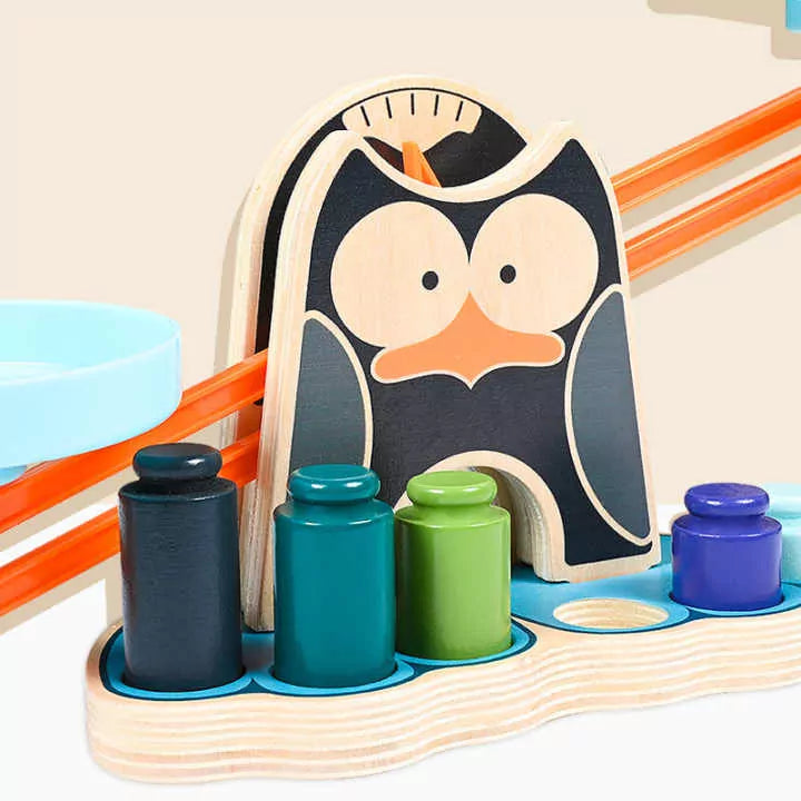 Penguin Wooden Balance Blocks Scale Kit - 919 - Default Title - Odeez | Educational Toys Pakistan 