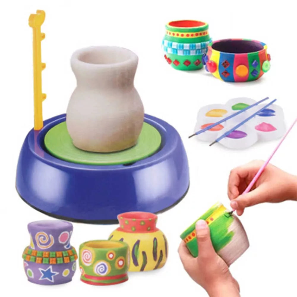 Pottery Wheel Handicraft Painting Kit - Default Title - Odeez | Educational Toys Pakistan 