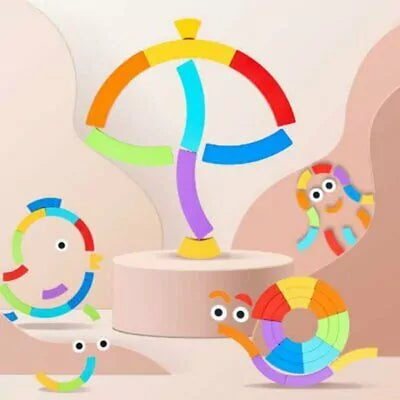 Rainbow Colorful Pattern Puzzle Board with Cards - 552 - Default Title - Odeez | Educational Toys Pakistan 