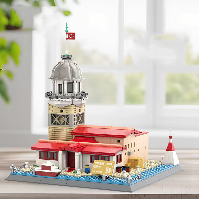 Maiden’s Tower Istanbul Building Blocks Set – 910 Pieces