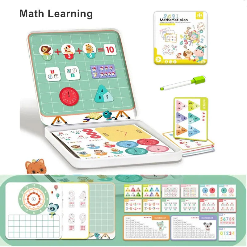 Magnetic Shape Color Hand Eye Coordination Sticker Puzzle Tin - 035