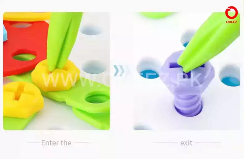 STEM Creative Design and Drill Screw Play - 106 pieces - Default Title - Odeez | Educational Toys Pakistan 