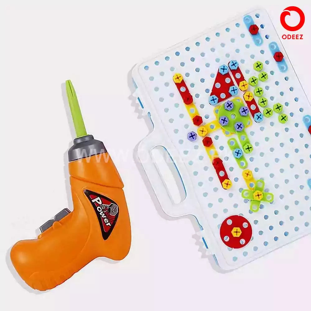 STEM Creative Design and Drill Screw Play - 106 pieces - Default Title - Odeez | Educational Toys Pakistan 