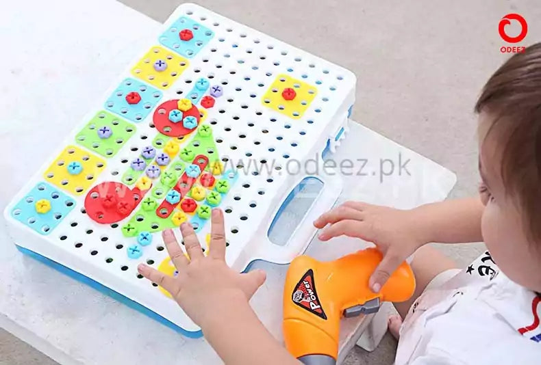 STEM Creative Design and Drill Screw Play - 106 pieces - Default Title - Odeez | Educational Toys Pakistan 