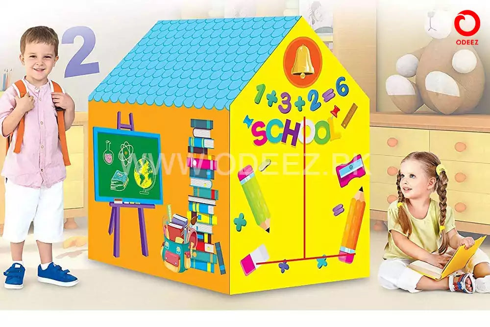 School House Play Tent for Kids - Default Title - Odeez | Educational Toys Pakistan 