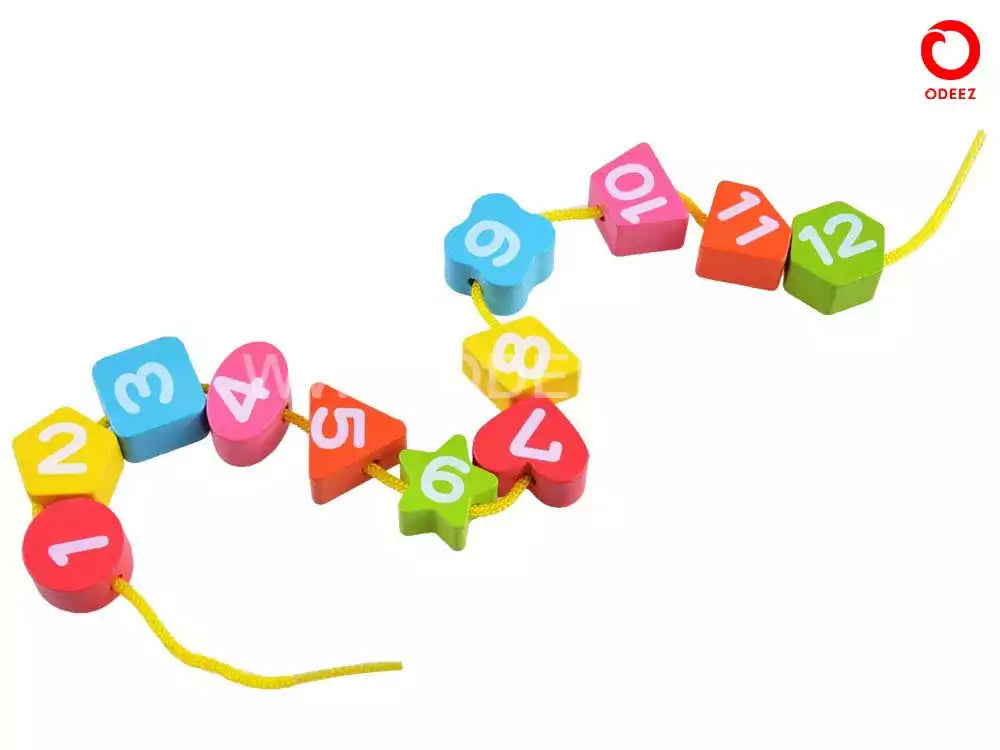 Seton Wooden Clock With Beads - Default Title - Odeez | Educational Toys Pakistan 