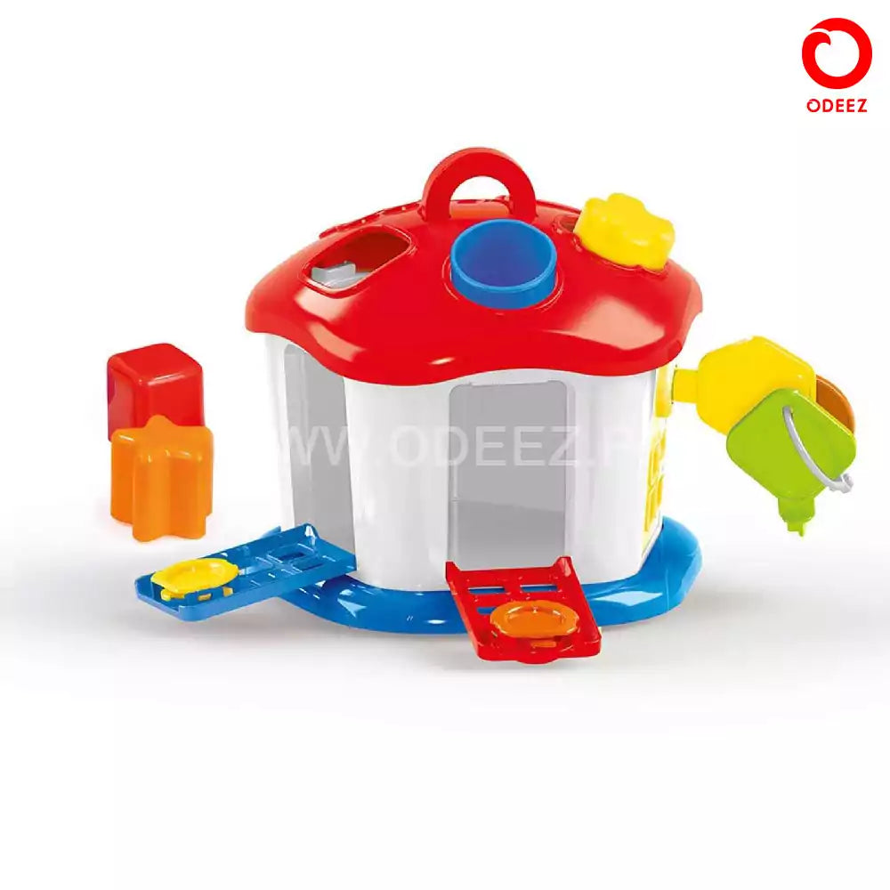 Shape Sorter House With Lockable Doors - 5 Shapes - Default Title - Odeez | Educational Toys Pakistan 