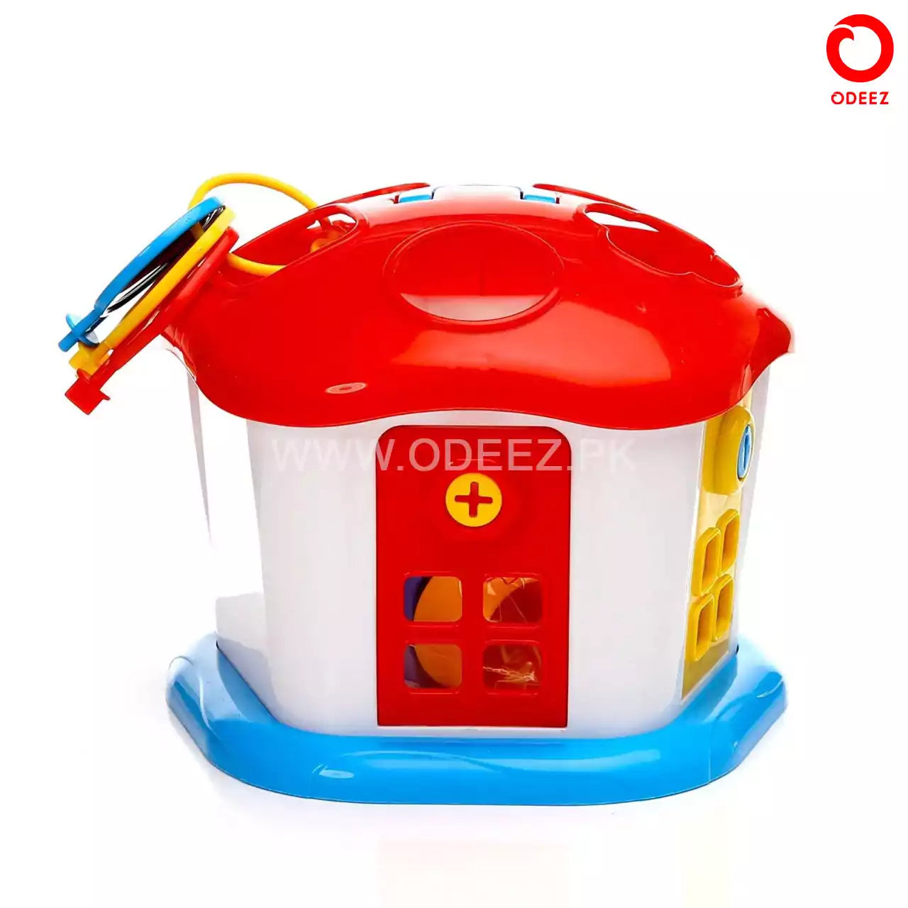 Shape Sorter House With Lockable Doors - 5 Shapes - Default Title - Odeez | Educational Toys Pakistan 