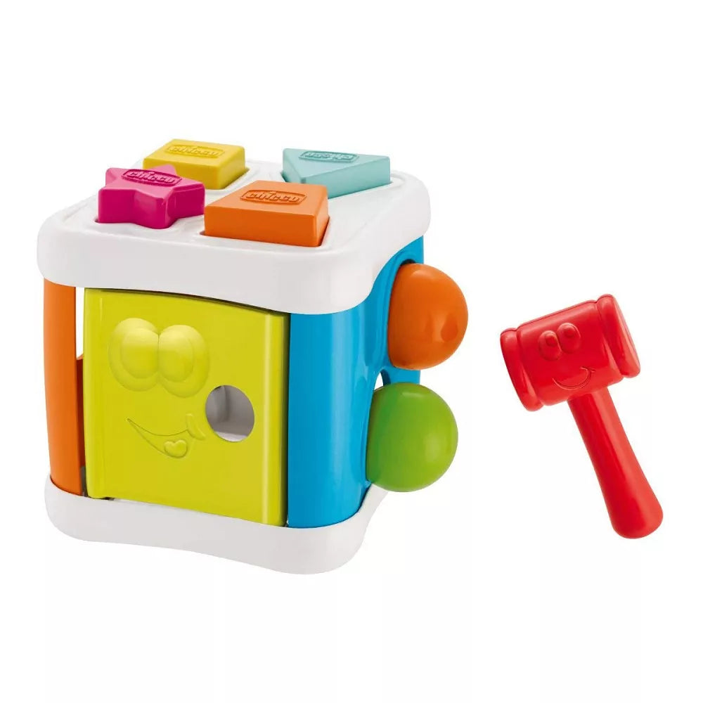 Shape Sorting & Hammering Activity Cube - Default Title - Odeez | Educational Toys Pakistan 