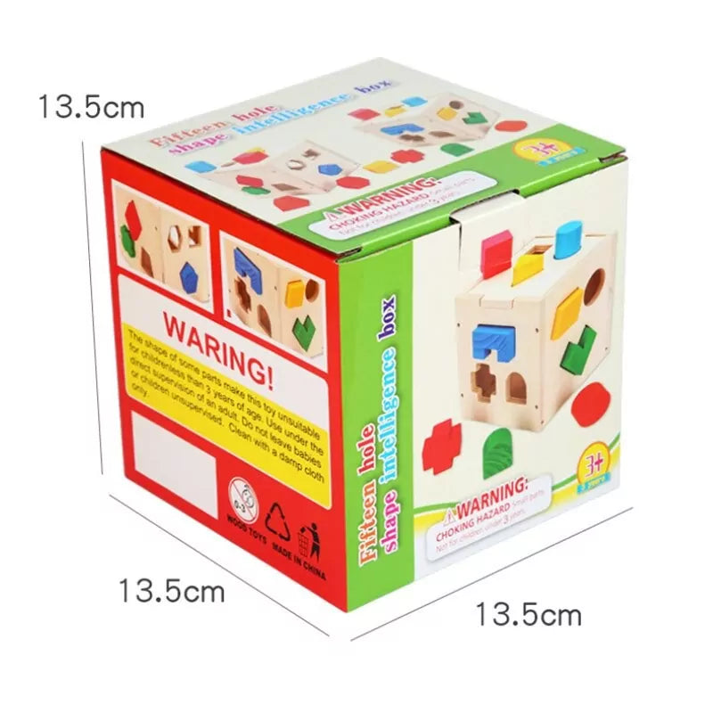 Shape Sorting Intelligence Box - 15 pieces - Default Title - Odeez | Educational Toys Pakistan 