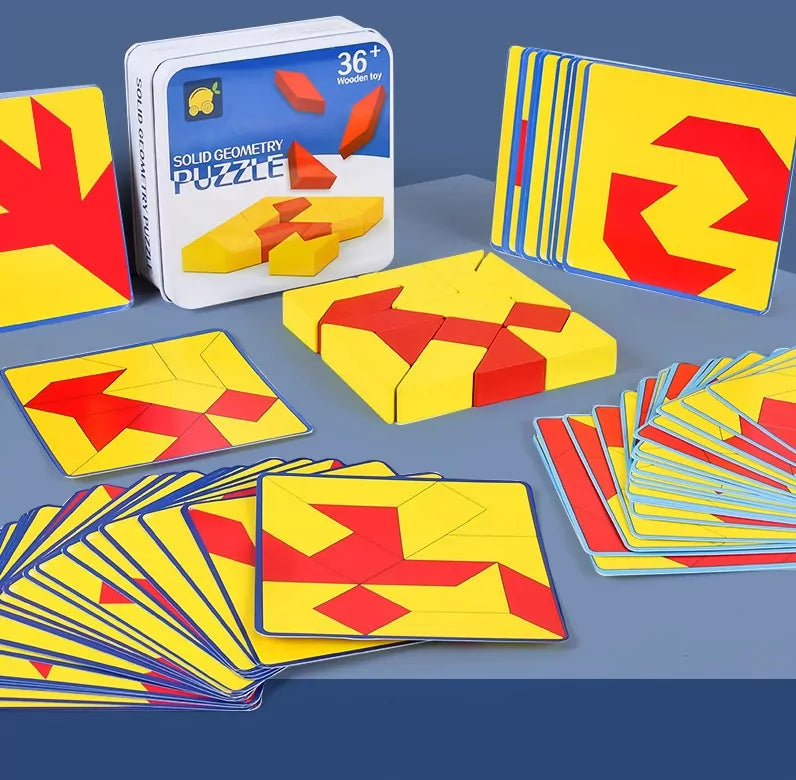 Solid Mind Pattern Wooden Puzzle - Default Title - Odeez | Educational Toys Pakistan 