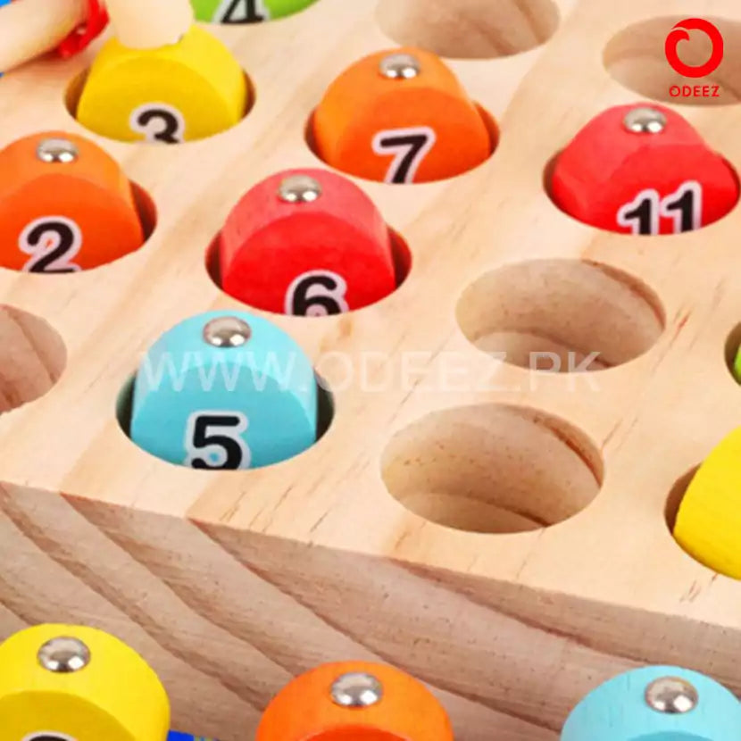 Solid Wooden Digital Magnetic Fishing - Default Title - Odeez | Educational Toys Pakistan 