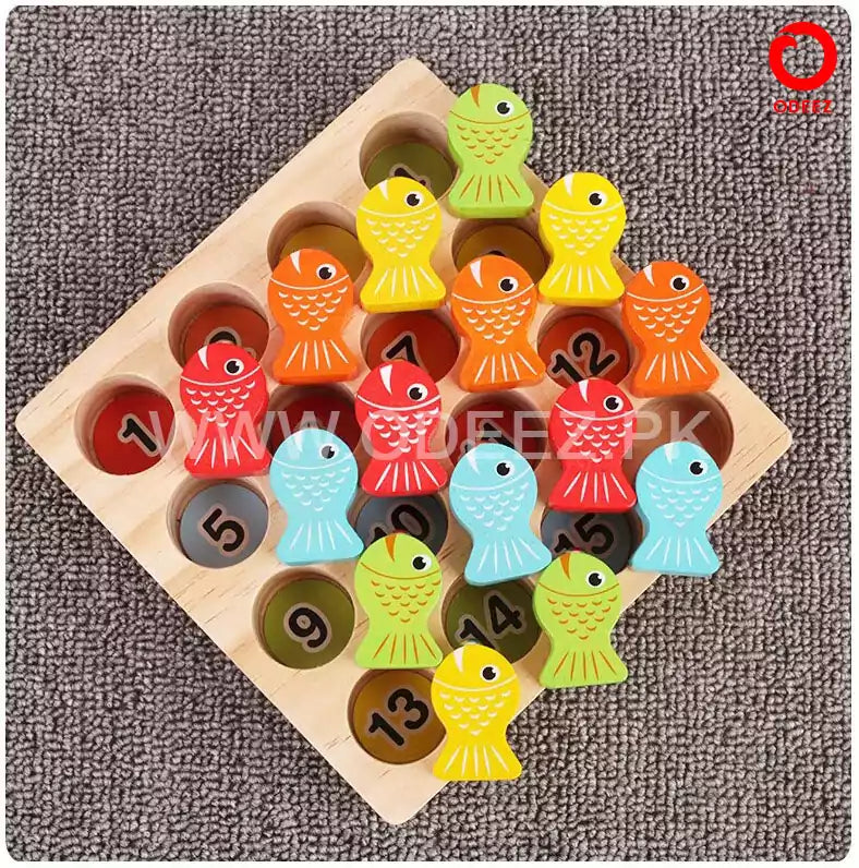 Solid Wooden Digital Magnetic Fishing - Default Title - Odeez | Educational Toys Pakistan 