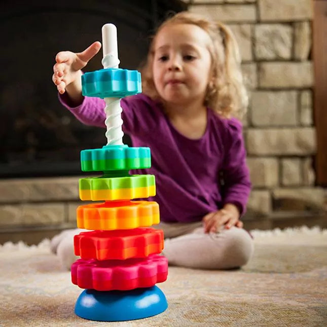 Spin Again Rainbow Tower - 5 stages - Default Title - Odeez | Educational Toys Pakistan 